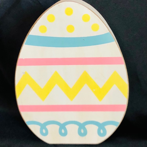 NWT (2) Pc. Easter/Spring Reversible Block Set, New - Picture 5 of 16